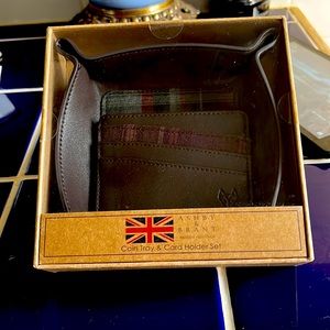 Coin tray and card holder set by Ashby & Brant new in box
